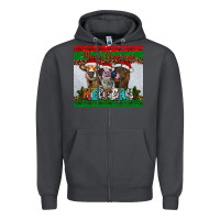 Smoke merry christmas heifers Zipper Hoodie - RanaPortraitStore