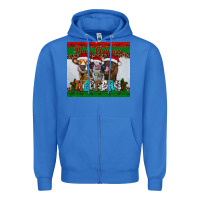 True Royal merry christmas heifers Zipper Hoodie - RanaPortraitStore
