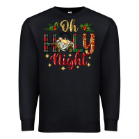 Black oh holy night Premium Sweatshirt - BundleAndBundleShop