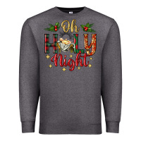 Charcoal Heather oh holy night Premium Sweatshirt - BundleAndBundleShop