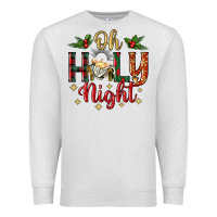 Oatmeal Heather oh holy night Premium Sweatshirt - BundleAndBundleShop