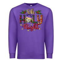 Purple oh holy night Premium Sweatshirt - BundleAndBundleShop