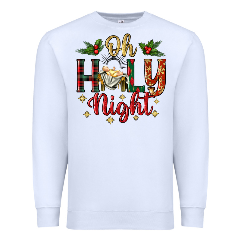 Oh Holy Night Premium Sweatshirt by BundleAndBundleShop | Teevron