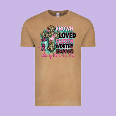 She Is Loved Vintage Tee Designed By Barkaloodesign