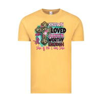 Vintage Mustard she is loved Vintage Tee - BarkalooDesign