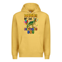 Antique Gold mommy of the birthday boy Premium Hoodie - MaliasSmallBusiness