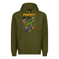 Army Green mommy of the birthday boy Premium Hoodie - MaliasSmallBusiness