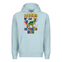 Blue Mist mommy of the birthday boy Premium Hoodie - MaliasSmallBusiness