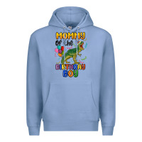 Colony Blue mommy of the birthday boy Premium Hoodie - MaliasSmallBusiness