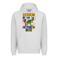 Dove Grey mommy of the birthday boy Premium Hoodie - MaliasSmallBusiness