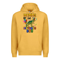 Mustard mommy of the birthday boy Premium Hoodie - MaliasSmallBusiness