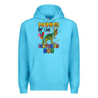 Ocean Blue mommy of the birthday boy Premium Hoodie - MaliasSmallBusiness