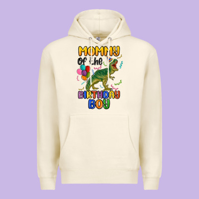Mommy Of The Birthday Boy Premium Hoodie Designed By Maliassmallbusiness