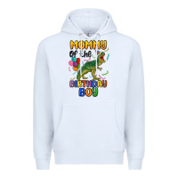 White mommy of the birthday boy Premium Hoodie - MaliasSmallBusiness