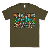 Army Green wild west long live cowboys Classic Tee - Zillion Design Studio