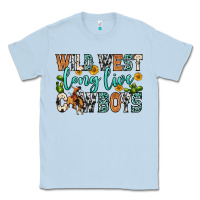 Dusty Blue wild west long live cowboys Classic Tee - Zillion Design Studio