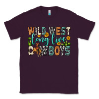 Plum wild west long live cowboys Classic Tee - Zillion Design Studio