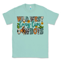 Seafoam wild west long live cowboys Classic Tee - Zillion Design Studio