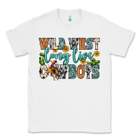 White wild west long live cowboys Classic Tee - Zillion Design Studio