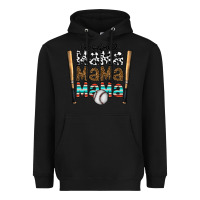 Black baseball mama mama mama Heavyweight Hoodie - CowhideDigitalArt