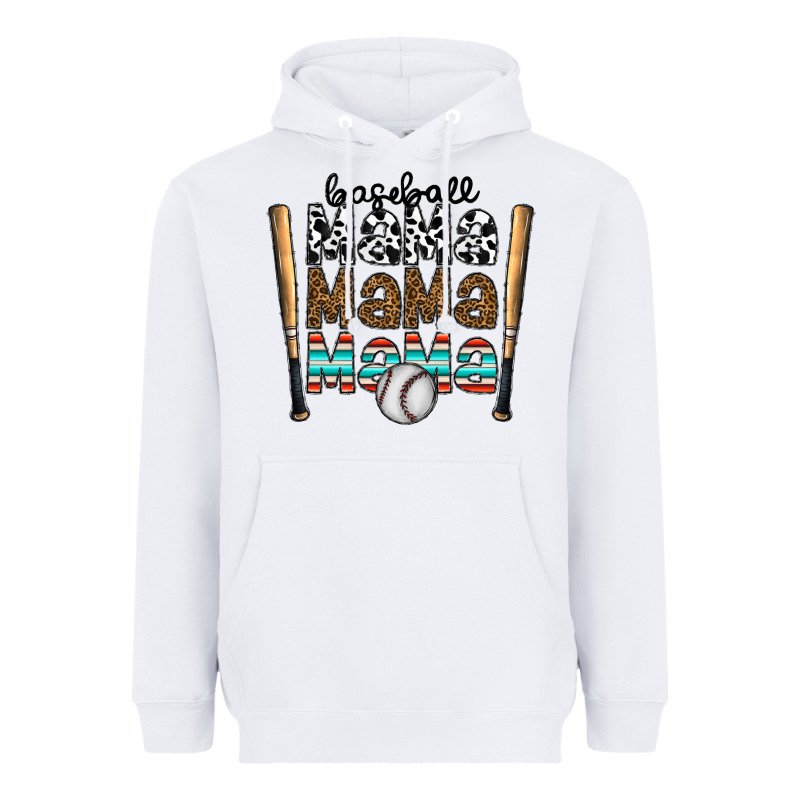 Baseball Mama Mama Mama Heavyweight Hoodie by CowhideDigitalArt | Teevron