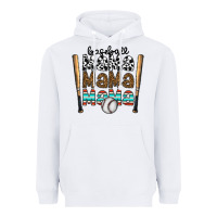White baseball mama mama mama Heavyweight Hoodie - CowhideDigitalArt