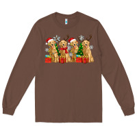 Chestnut golden dogs with christmas Long Sleeve Tee - Zillion Design Studio