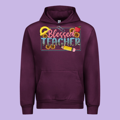 Blessed Teacher Urban Hoodie Designed By Maliassmallbusiness
