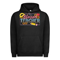Pigment Black blessed teacher Urban Hoodie - MaliasSmallBusiness