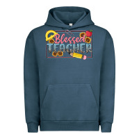 Pigment Midnight Navy blessed teacher Urban Hoodie - MaliasSmallBusiness