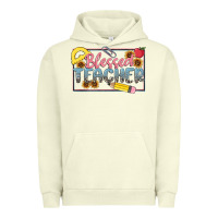 Pigment Pistachio blessed teacher Urban Hoodie - MaliasSmallBusiness