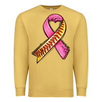 Antique Gold breast cancer sport ribbons Premium Sweatshirt - AdoDesignShop