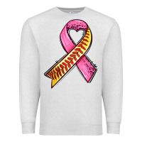 Oatmeal Heather breast cancer sport ribbons Premium Sweatshirt - AdoDesignShop