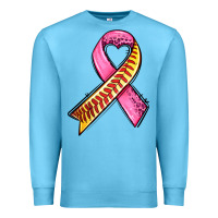 Ocean Blue breast cancer sport ribbons Premium Sweatshirt - AdoDesignShop