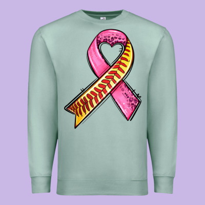 Breast Cancer Sport Ribbons Premium Sweatshirt Designed By Adodesignshop