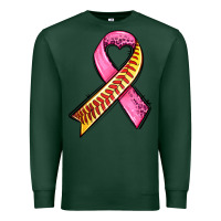Sports Green breast cancer sport ribbons Premium Sweatshirt - AdoDesignShop