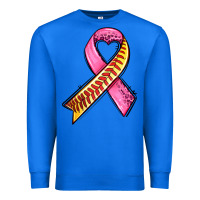 True Royal breast cancer sport ribbons Premium Sweatshirt - AdoDesignShop