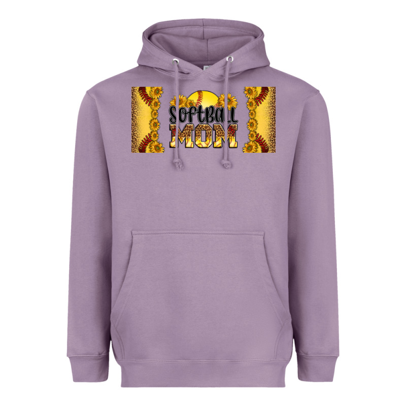 Leopard Softball Mom 16oz Libbey Glass Heavyweight Hoodie by HRA Design Shop | Teevron