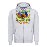 Heather Grey fires friends drinks camping crew Zipper Hoodie - Zillion Design Studio