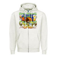 Fires Friends Drinks Camping Crew Zipper Hoodie | Teevron
