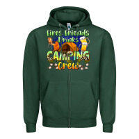 Sports Green fires friends drinks camping crew Zipper Hoodie - Zillion Design Studio