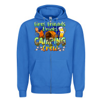 True Royal fires friends drinks camping crew Zipper Hoodie - Zillion Design Studio