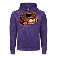 Cloud Purple chocolate donut with candies Vintage Hoodie - AdoDesignShop