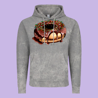 Chocolate Donut With Candies Vintage Hoodie Designed By Adodesignshop