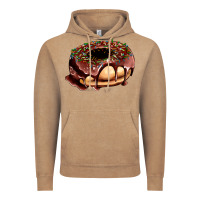 Vintage Coffee chocolate donut with candies Vintage Hoodie - AdoDesignShop