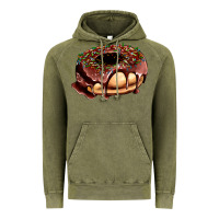 Vintage Olive chocolate donut with candies Vintage Hoodie - AdoDesignShop