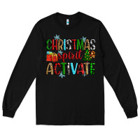 Black christmas spirit activite Long Sleeve Tee - Zillion Design Studio