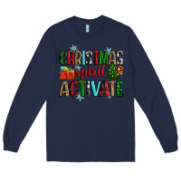 Navy christmas spirit activite Long Sleeve Tee - Zillion Design Studio