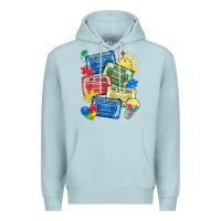 Blue Mist autism cassette tapes Premium Hoodie - MaliasSmallBusiness