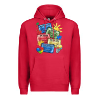 Cardinal autism cassette tapes Premium Hoodie - MaliasSmallBusiness